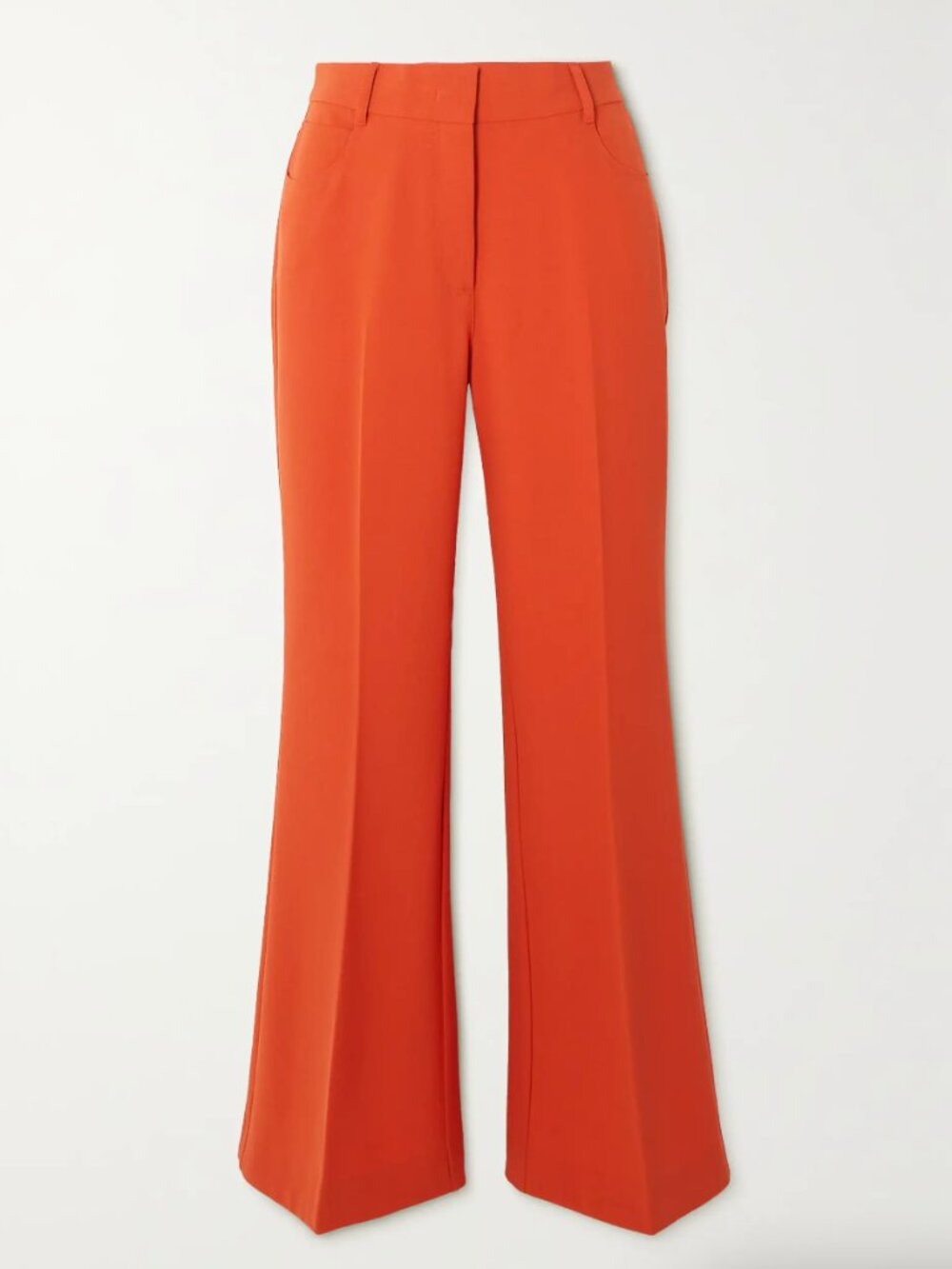 Stella McCartney Orange Wool Flare Pants